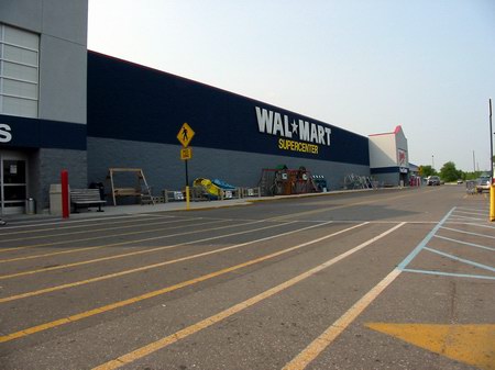 Caro Drive-In Theatre - Caro Is Now A Wal-Mart - Photo From Water Winter Wonderland (newer photo)